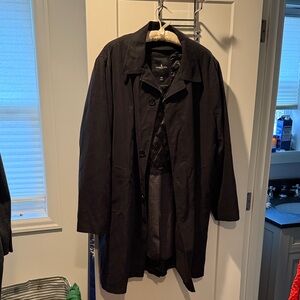 London Fog Black Trenchcoat